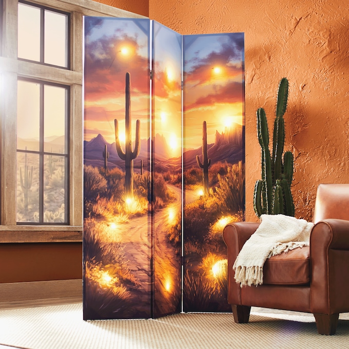 Lit Southwest Room Screen, Multi, large
