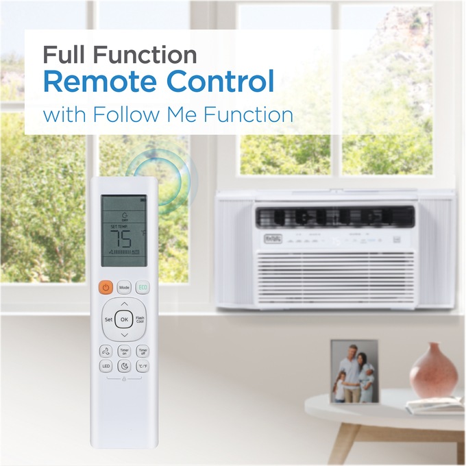 BLACK+DECKER 8000 BTU Window Air Conditioner with Inverter Technology, , large