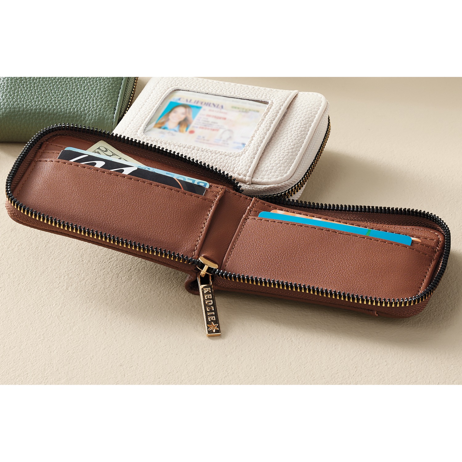 Kedzie Zip Wallet with Exterior ID Window | Seventh Avenue