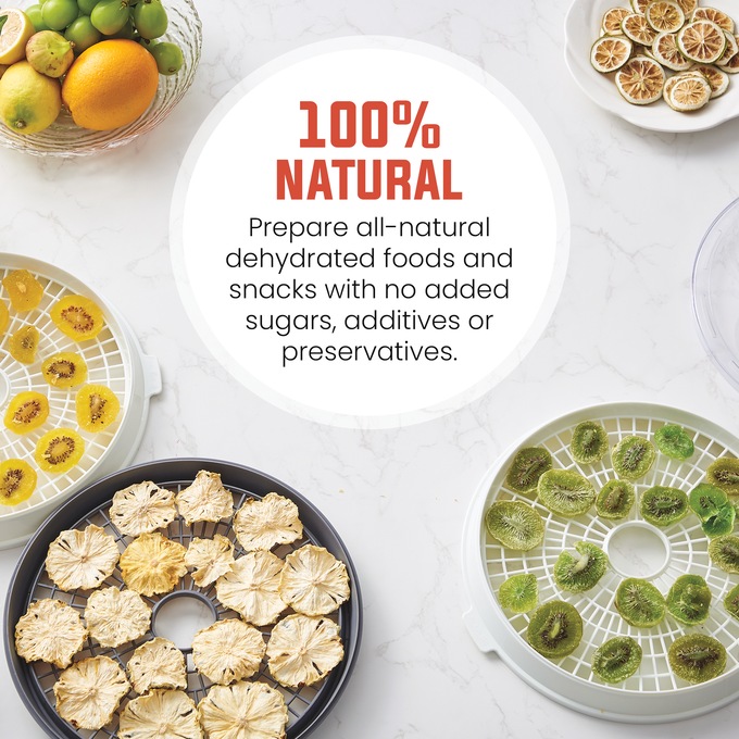 Elite Gourmet Digital Food Dehydrator, White, large