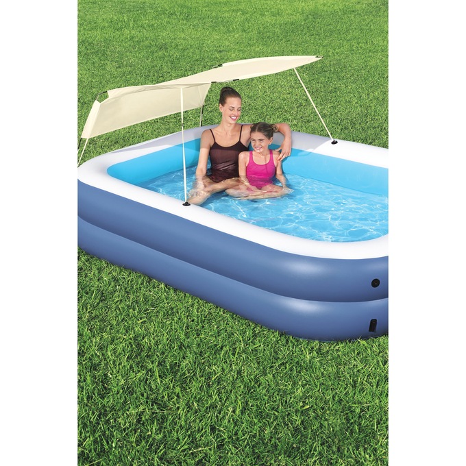 H20GO! Summer Bliss Shaded Inflatable Pool for Kids Ages 6 and Above, , large