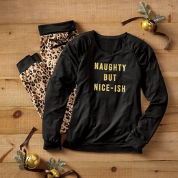 Naughty But Nice-Ish PJ Set, , large