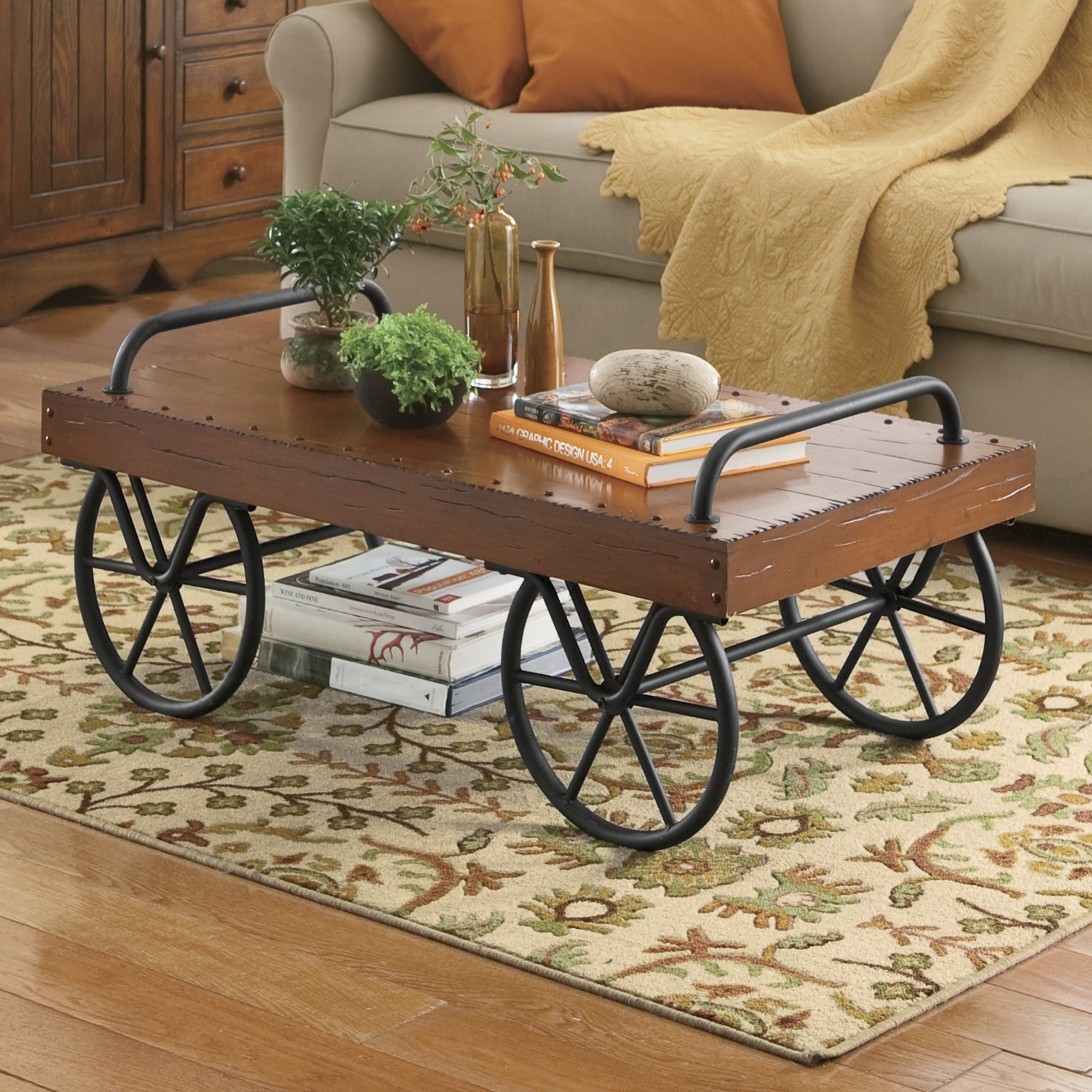 Leeds Cart Coffee Table | Seventh Avenue