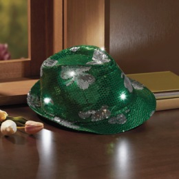Lighted St. Pat&#39;s Hat, , large