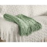 Farmhouse-Style Furniture Throw, Sage Green, large