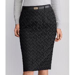 Basketweave Pencil Skirt, , large