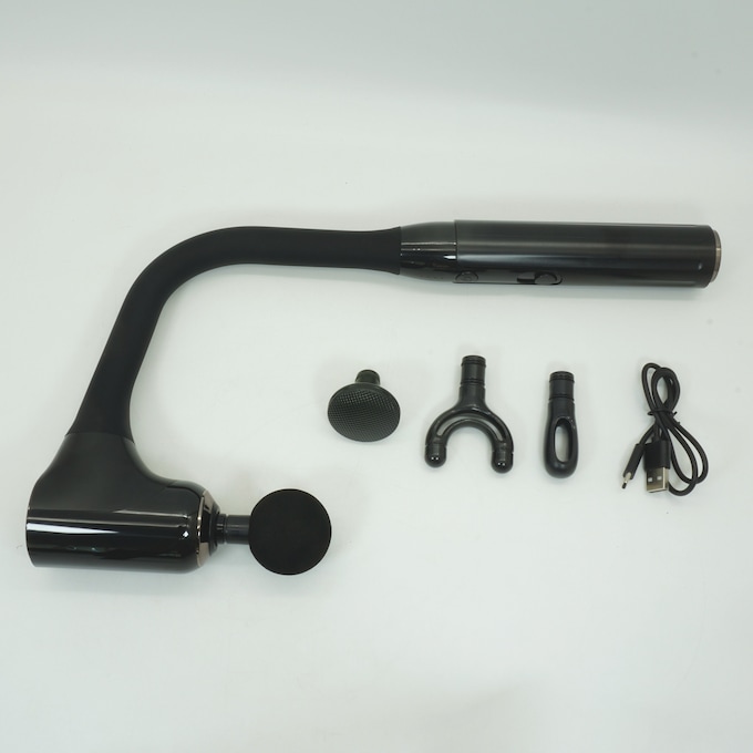 5-Piece Massage Gun With Extended Handle, , large