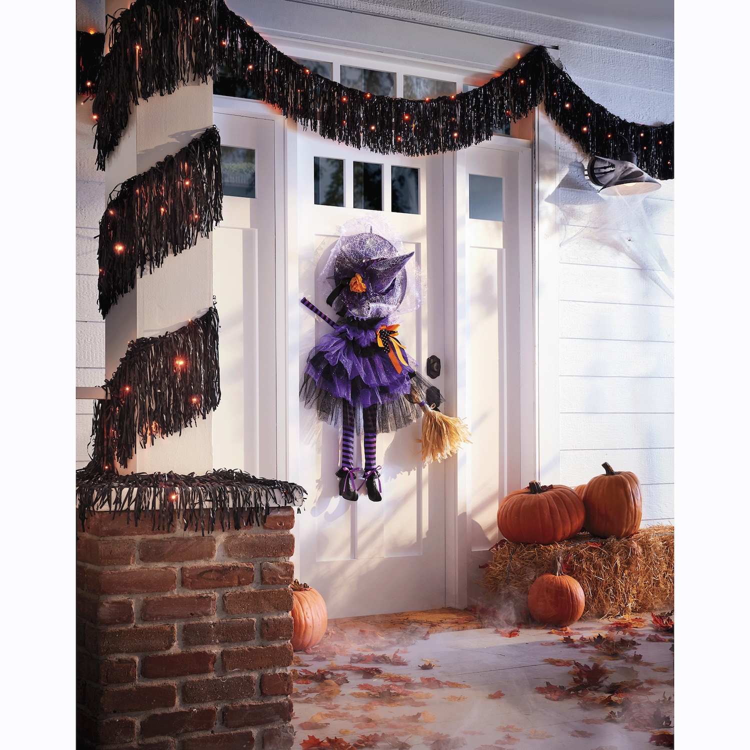 Halloween Witch Novelty Wreath | Seventh Avenue