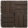Set of 8 Outdoor Wood Patio Tiles, , large