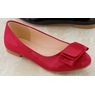 Classique Patent Bow Flat, Red Patent, large