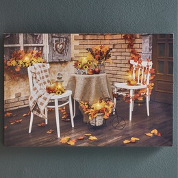 Lit Harvest Bistro Wall Art, , large