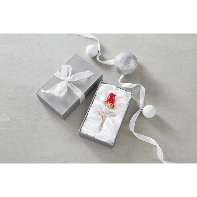 Glass Rose in Gift Box, , large