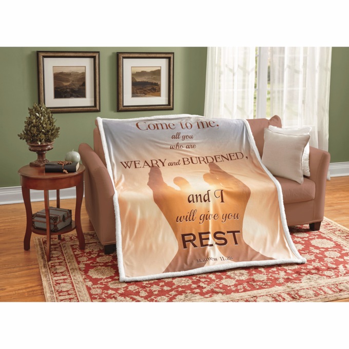 Novelty Sherpa Throw, , large