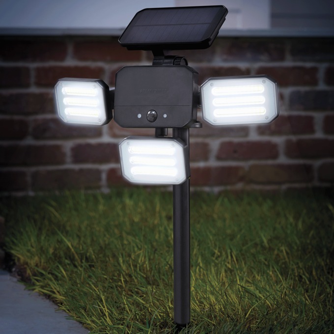 Bell+Howell Solar-Powered Bionic Floodlight, , large