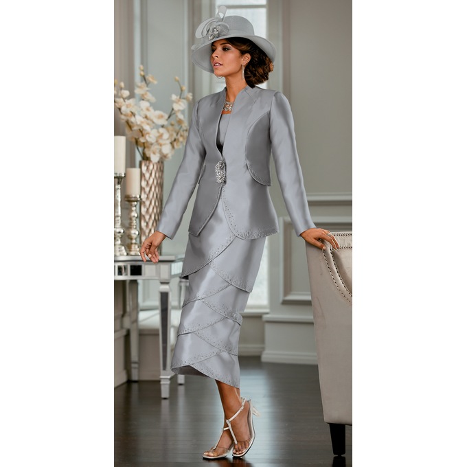 Lysa Statement Hat with Mesh Ribbons and Rhinestone Brooch, , large