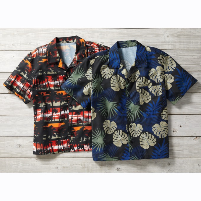Outdoor Short-Sleeve Camp Shirt, , large
