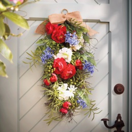 Outdoor Summer Blooms Swag, , large