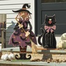 Chunky Wood Cutouts Lit Black Cat, , large