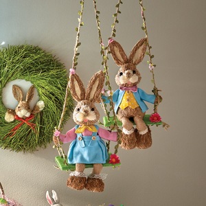 Sisal Bunny On Swing, , large