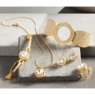 Ladies' 5-Piece Crystal Watch & Jewelry Set, , large