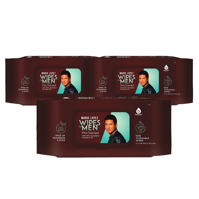 3-Pack Men&rsquo;s Pursonic Flushable Wipes, , large