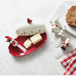 Pfaltzgraff Winterberry Set of 4 Spreaders, , large