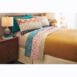 Bohemian Stripe Microfiber 6-pc. Sheet Set, , large