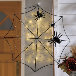 Solar Lit Spiders and Web, , large