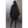 Sherpa-Trimmed Matching Fleece Cape with Gloves, , large