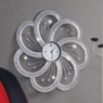Gem Sparkle Flower Wall Clock, , large