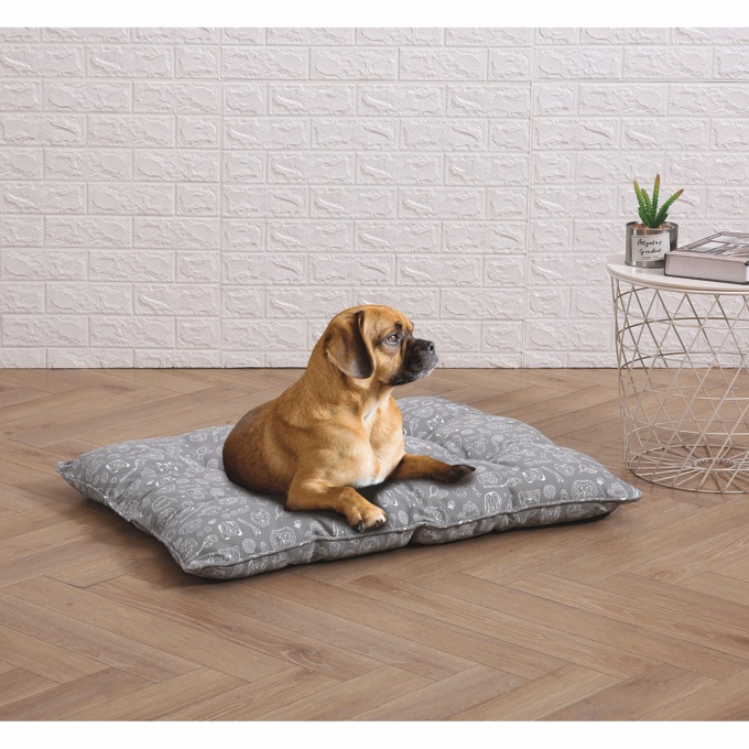  Cotton-Tufted Pet Bed , Doggy Days, large