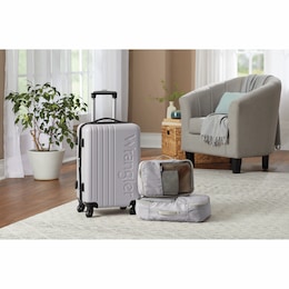 Wrangler 3-Piece Luggage and Packing Cubes Set, , large
