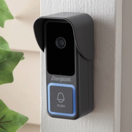 Energizer Smart Wi-Fi Video Doorbell with Wireless Chime, , large