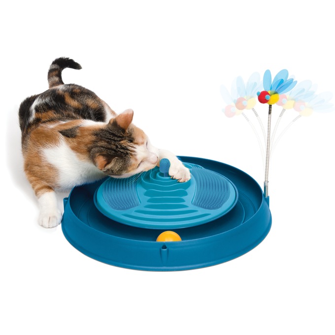 Catit Play Circuit Ball Toy with Catnip Massage, , large
