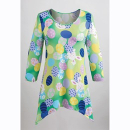 Holiday Print Tunic, Easter Bunny, large