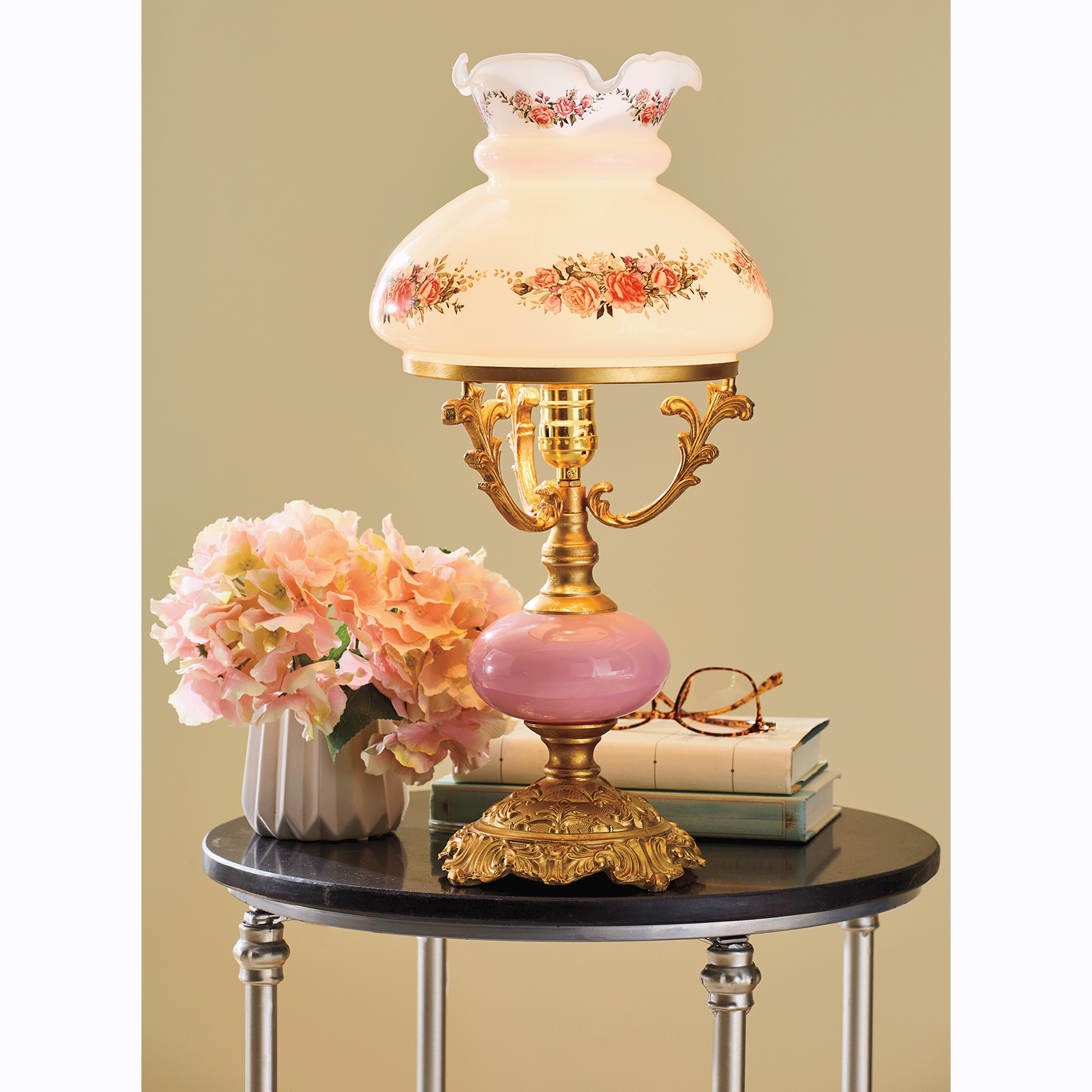 Pink Hurricane Lamp | Seventh Avenue