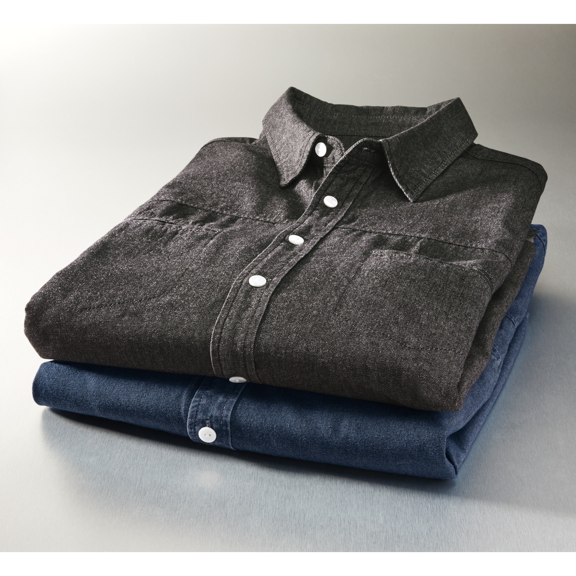 2-Pack Denim Shirts | Seventh Avenue