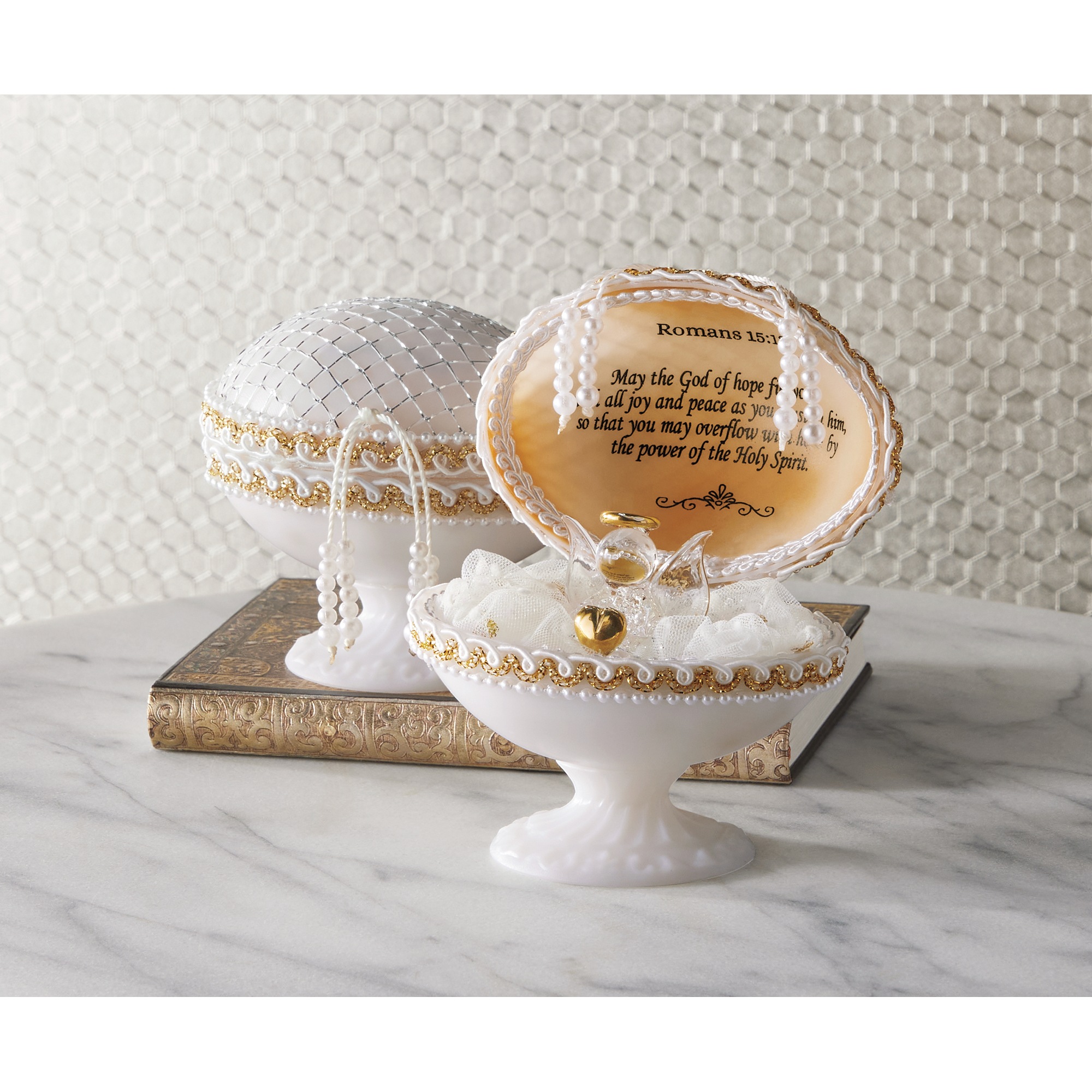 Inspirational Heart of Gold Angel Egg Keepsake | Seventh Avenue