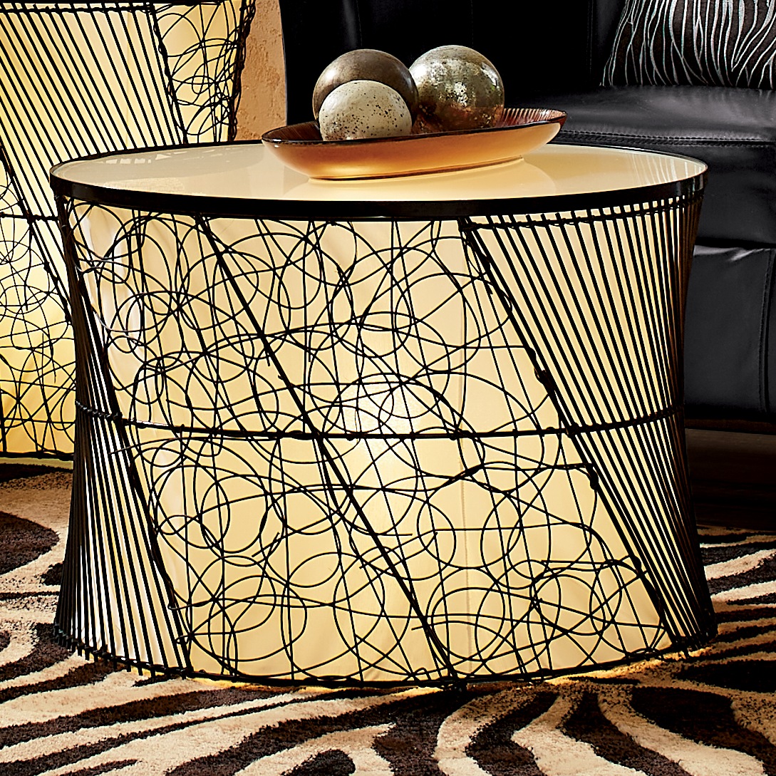 Zeke Lit Coffee Table | Seventh Avenue