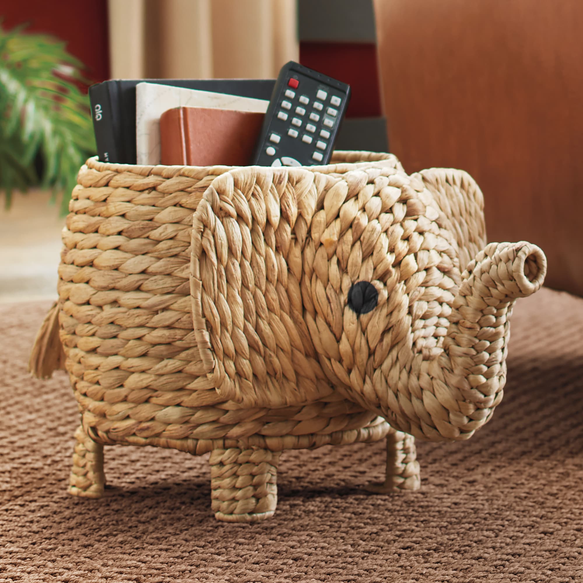 Elephant Figural Basket | Seventh Avenue