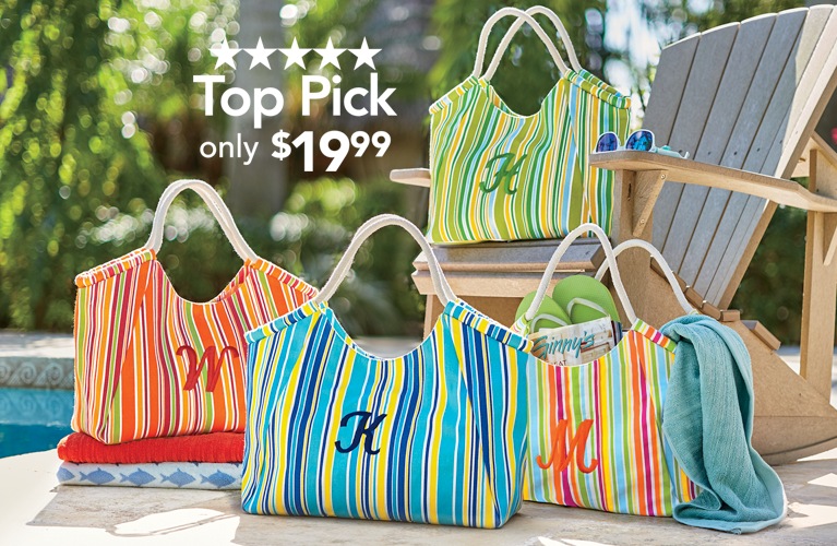 How To Rotate Tires On Car, Personalized Striped Tote Sitting Alongside A Pool With Swimming Accessories Inside, How To Rotate Tires On Car